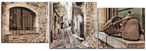 Slika na platnu - Stara mediteranska ulica - panorama 5151FE (90x30 cm)