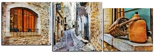 Slika na platnu - Stara mediteranska ulica - panorama 5151E (90x30 cm)