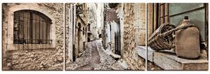Slika na platnu - Stara mediteranska ulica - panorama 5151FC (90x30 cm)