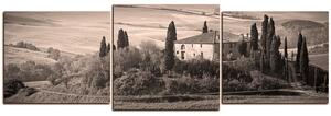 Slika na platnu - Talijanski ruralni krajolik - panorama 5156QD (150x50 cm)