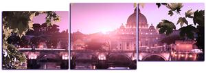 Slika na platnu - Bazilika sv. Petra u Vatikanu - panorama 5154FD (90x30 cm)