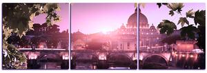 Slika na platnu - Bazilika sv. Petra u Vatikanu - panorama 5154FB (90x30 cm)
