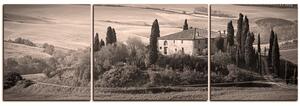 Slika na platnu - Talijanski ruralni krajolik - panorama 5156QC (150x50 cm)