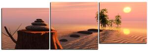 Slika na platnu - Zen stones - panorama 5162D (90x30 cm)