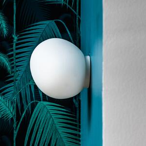 Foscarini Gregg piccola zidna svjetiljka bijela IP40, prigušiva, Bijela, Područje hodnika, Staklo