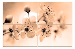 Slika na platnu - Malé kvety na vetve 1173FE (90x60 cm)