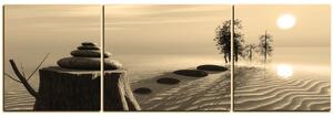 Slika na platnu - Zen stones - panorama 5162FC (90x30 cm)