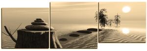 Slika na platnu - Zen stones - panorama 5162FD (150x50 cm)