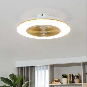 Brilagi - LED Prigušiva svjetiljka s ventilatorom AURA LED/38W/230V zlatna + DU