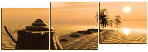 Slika na platnu - Zen stones - panorama 5162ZD (90x30 cm)