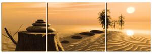 Slika na platnu - Zen stones - panorama 5162ZC (90x30 cm)