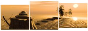 Slika na platnu - Zen stones - panorama 5162ZE (150x50 cm)