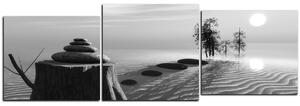 Slika na platnu - Zen stones - panorama 5162QE (90x30 cm)