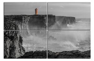 Slika na platnu - Svjetionik u oluji 1183QE (150x100 cm)