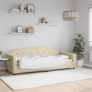 Dnevni krevet krem 80 x 200 cm od tkanine - Krema / 80 x 200 cm