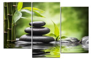 Slika na platnu - Zen kamenje i bambus 1193D (120x80 cm)