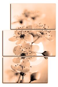 Slika na platnu - Mali cvjetovi na grani - pravokutnik 7173FD (120x80 cm)
