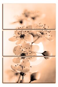 Slika na platnu - Mali cvjetovi na grani - pravokutnik 7173FB (90x60 cm )