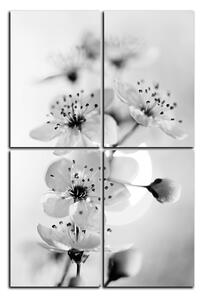 Slika na platnu - Mali cvjetovi na grani - pravokutnik 7173QE (120x80 cm)