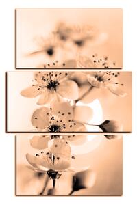 Slika na platnu - Mali cvjetovi na grani - pravokutnik 7173FC (120x80 cm)
