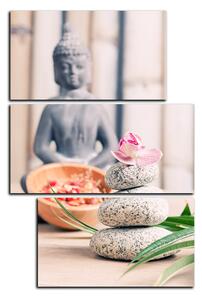 Slika na platnu - Buddha i meditacija - pravokutnik 7197C (90x60 cm)