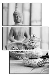 Slika na platnu - Buddha i meditacija - pravokutnik 7197QC (90x60 cm)