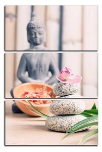 Slika na platnu - Buddha i meditacija - pravokutnik 7197B (90x60 cm )