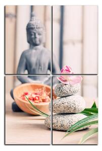 Slika na platnu - Buddha i meditacija - pravokutnik 7197D (90x60 cm)