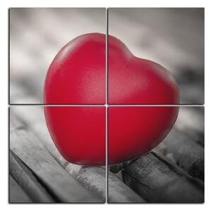 Slika na platnu - Romantično srce - kvadrat 3171QE (60x60 cm)