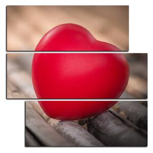 Slika na platnu - Romantično srce - kvadrat 3171D (75x75 cm)