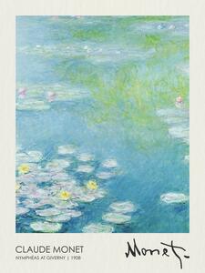 Reprodukcija Nymphéas at Giverny (1908), Claude Monet