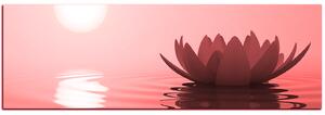 Slika na platnu - Zen lotos - panorama 5167CA (105x35 cm)