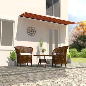 Tenda na uvlačenje 400 x 150 cm narančasto-smeđa - Šarena / 400 x 150 cm