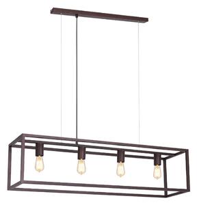 Luster na sajli FRAME 4xE27/60W/230V bakar