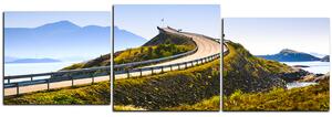 Slika na platnu - Atlantska cesta - panorama 5184E (90x30 cm)
