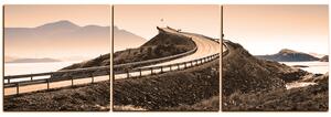 Slika na platnu - Atlantska cesta - panorama 5184FB (150x50 cm)
