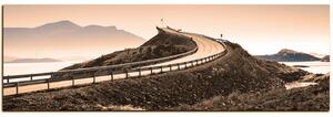 Slika na platnu - Atlantska cesta - panorama 5184FA (105x35 cm)