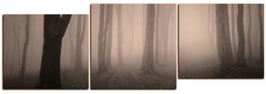 Slika na platnu - Magla u šumi - panorama 5182FE (90x30 cm)