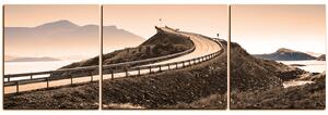 Slika na platnu - Atlantska cesta - panorama 5184FC (90x30 cm)