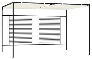 Sjenica s pomičnim krovom 3 x 4 x 2,3 m krem 180 g/m² - Krema / N/A