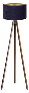 Brilagi - Podna lampa VELVET 1xE27/60W/230V wenge/plava