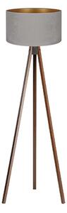 Brilagi - Podna lampa VELVET 1xE27/60W/230V wenge/siva