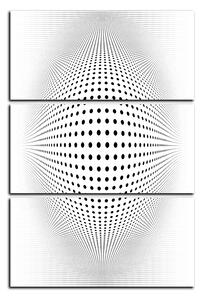Slika na platnu - Apstraktna geometrijska sfera - pravokutnik 7218B (90x60 cm )