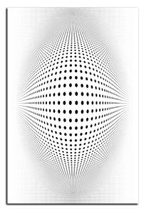 Slika na platnu - Apstraktna geometrijska sfera - pravokutnik 7218A (90x60 cm )