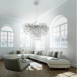 Paul Neuhaus 2192-55 - Luster na užetu ICICLE 10xG9/40W/230V 50x100 cm krom