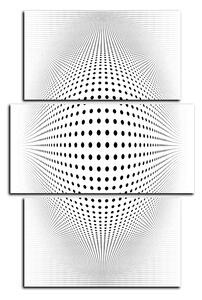 Slika na platnu - Apstraktna geometrijska sfera - pravokutnik 7218C (90x60 cm)