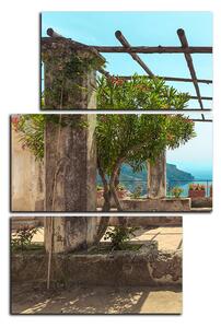 Slika na platnu - Drevni vrt na obali mora - pravokutnik 7249D (90x60 cm)
