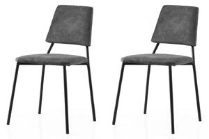 Zondo.hr Set blagovaonskih stolica (2 kom.) Limeta (crna + antracit). Akcija -32%. 1127580