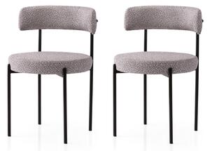 Zondo.hr Set blagovaonskih stolica (2 kom.) Gindera (crna + siva). Akcija -32%. 1127581