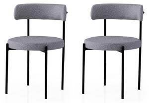 Zondo.hr Set blagovaonskih stolica (2 kom.) Gindera (crna + tamnosiva). Akcija -32%. 1127583